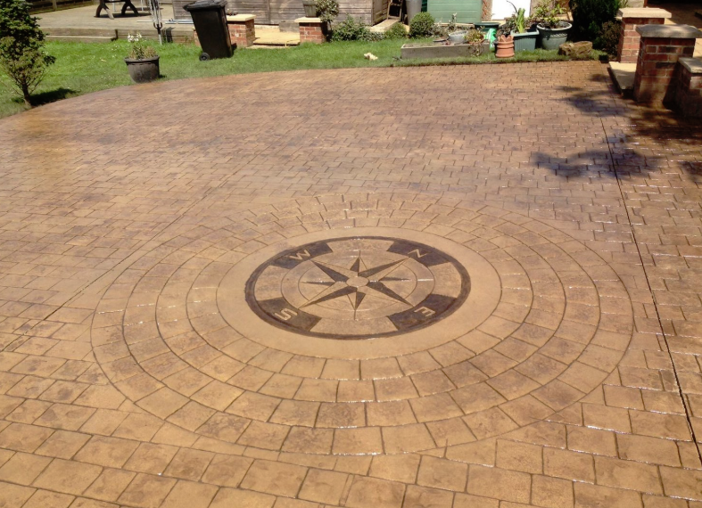 Pattern Imprinted Concrete Driveways